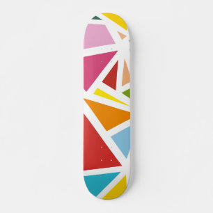 Skate Padrão de triângulos coloridos 4