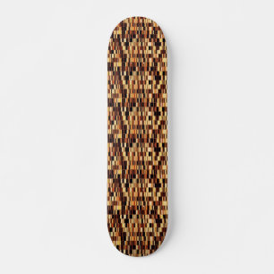 Skate Padrão de vidro castanho
