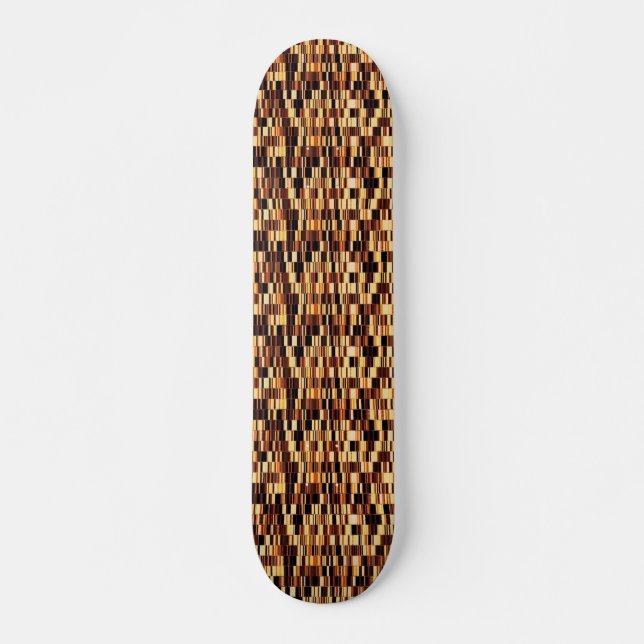 Skate Padrão de vidro castanho (Frente)