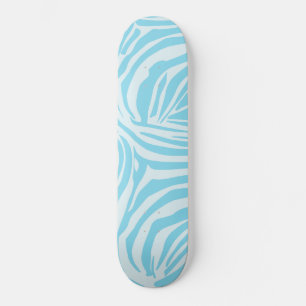 Skate Padrão de Zebra Azul