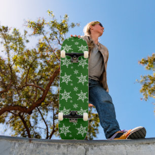 Skate Padrão do Floco de Neve, Flocos de Neve Brancos, N