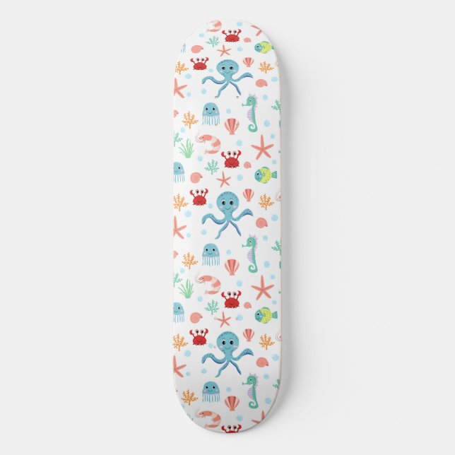 Skate Padrão do mundo do mar (Frente)