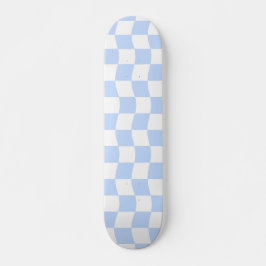 Skate Padrão do quadro de verificação branco branco past