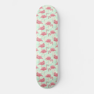 Skate Padrão Flamingo Pink Elegante de Chic