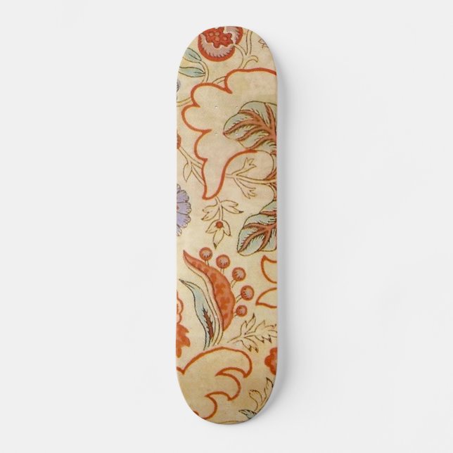 Skate Padrão Floral Antiquado Chintz Paisley (Frente)