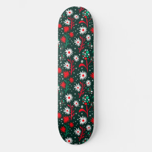 Skate Padrão Floral Colorido