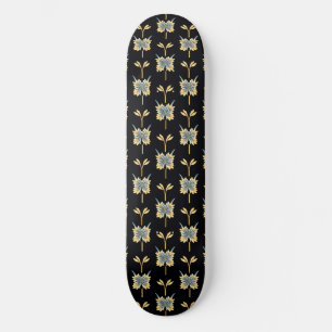 Skate Padrão Floral Com Flores Amarelas