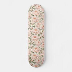 Skate Padrão Floral de Peônia Elegante