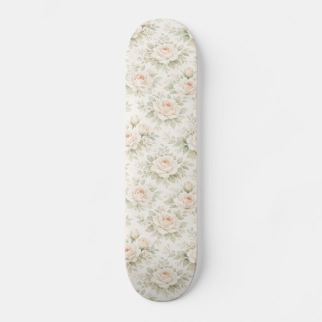 Skate Padrão Floral Nupcial (Frente)
