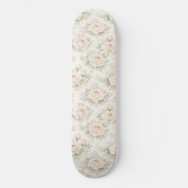 Skate Padrão Floral Nupcial (Frente)