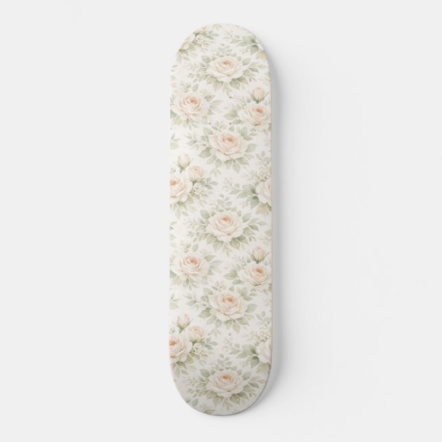 Skate Padrão Floral Nupcial (Frente)