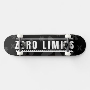 Skate Padrão Floral Sem Costura Estética Dark Zero Limit