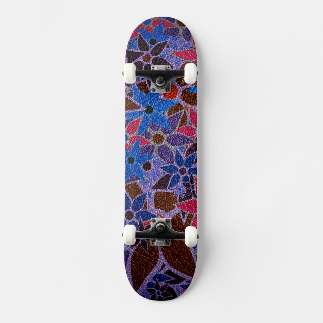 Skate Padrão Floral Trendy #12 (Frente)