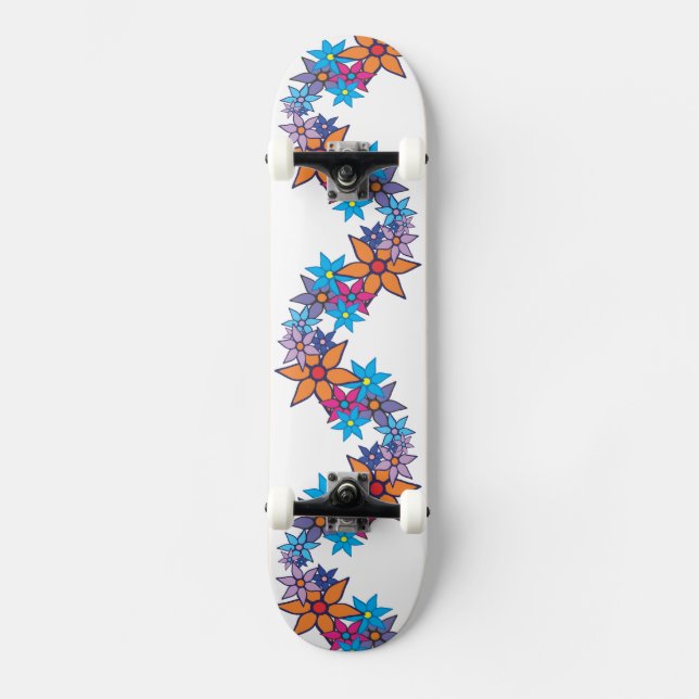Skate Padrão Floral Trendy #2 (Frente)