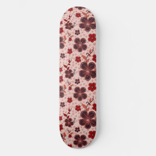 Skate Padrão Floral Vibrante com Flores Coloridas