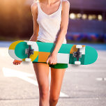 Skate Padrão Geométrico Colorido do Arco-Íris Moderno<br><div class="desc">Quadro de Pista Geométrico Colorido Moderno. Europeia: Se precisar de ajuda,  por favor,  sinta-se sempre à vontade para me contactar através do "VENDEDOR DE CONTATO" e estou feliz em ajudá-lo! igo:</div>
