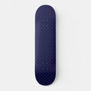 Skate Padrão Geométrico Islâmico Azul Escuro