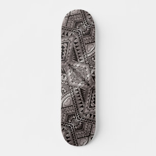 Skate Padrão legal de tatuagem tribal a preto e branco