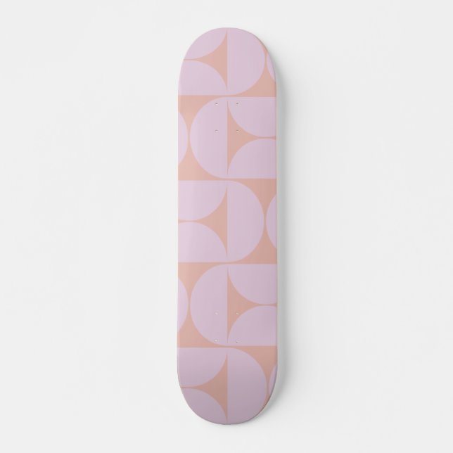 Skate Padrão Moderno de meio século Pastel Suave Lilac (Frente)