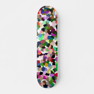 Skate Padrão multicolorido brilhante