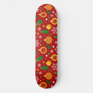 Skate Padrão natalino vermelho