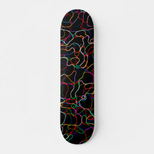 Skate Padrão Neon Multicolor Curvy Line - LEGAL