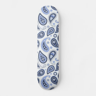 Skate Padrão Paisley Azul