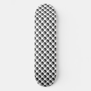 Skate Padrão Preto e Branco Muitas Luas