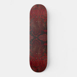 Skate Padrão Red Python Snakeskin