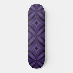 Skate Padrão Retro de Cor Roxo Escuro