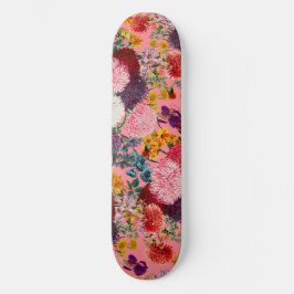 Skate Padrão Rosa Floral