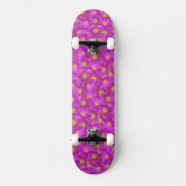 Skate Padrão Selvagem de Rosa