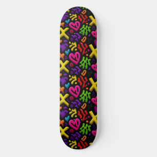 Skate Padrão sem costura de Pop de Abstrato de vibração