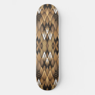 SKATE PADRÃO TRIANGULAR RÚSTICO TRIBAL