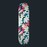 Skate Padrão tropical colorido<br><div class="desc">Um padrão constante de folhas tropicais e flores com muitas cores. © e ® Bigstock® - Todos os direitos reservados.</div>