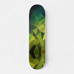 Skate Padrão verde amarelo, polígono