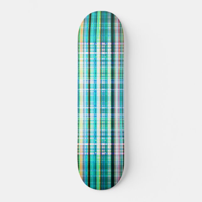 Skate Padrão verde de faixas rugosas (Frente)