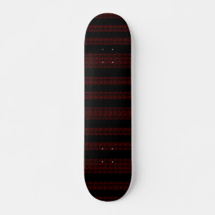 Skate Padrão vermelho e preto moderno Strike