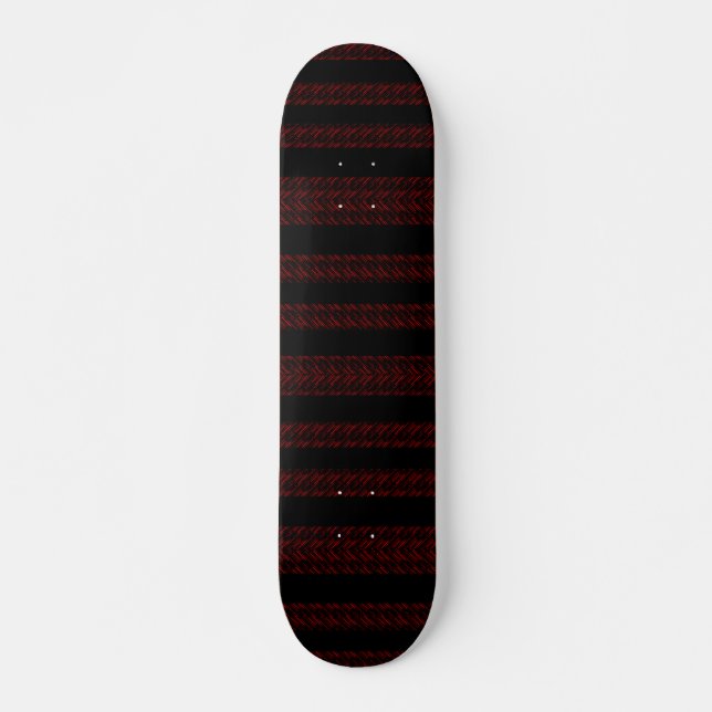 Skate Padrão vermelho e preto moderno Strike (Frente)