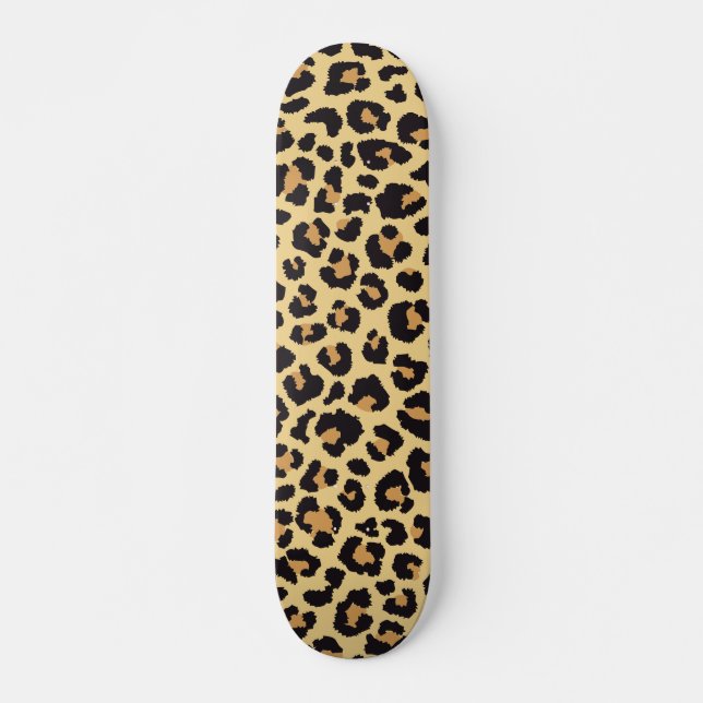 Skate Padrões de impressão de animais leopardo africanos (Frente)