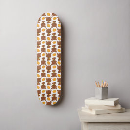 Skate Padrões De Ursos, Ursos Bonitos, Queda, Abóboras