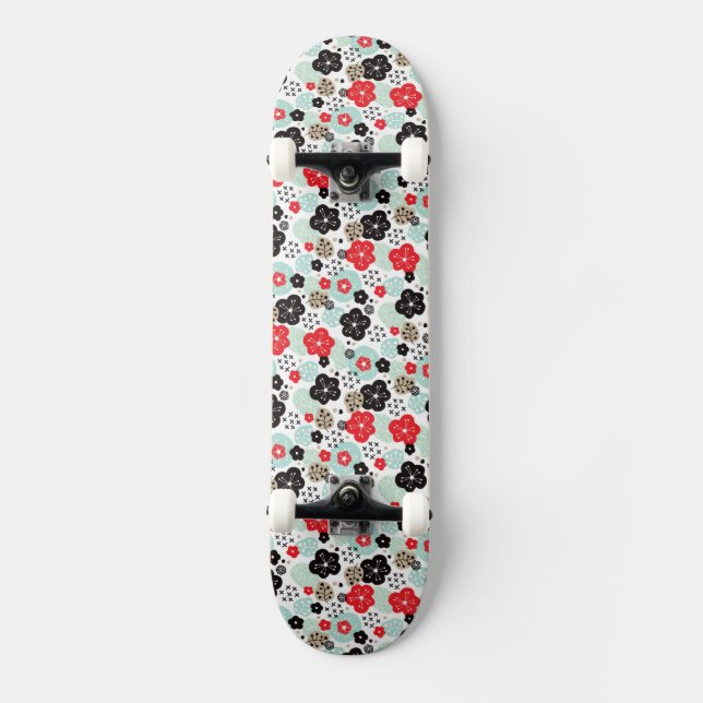 Skate Padrões japoneses fofos de design (Frente)