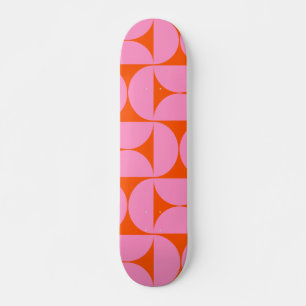 Skate Padrões Modernos De meio século Rosa E Laranja