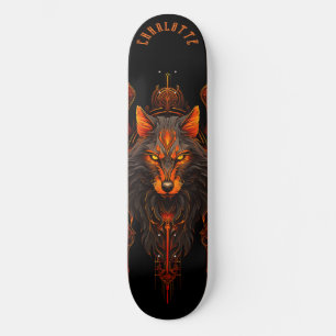Skate Padrões Tribais de Lobisomem Mitológicos Fantasia