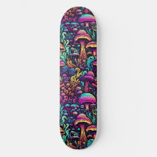 Skate Painéis de pintura de mushroom de trippy