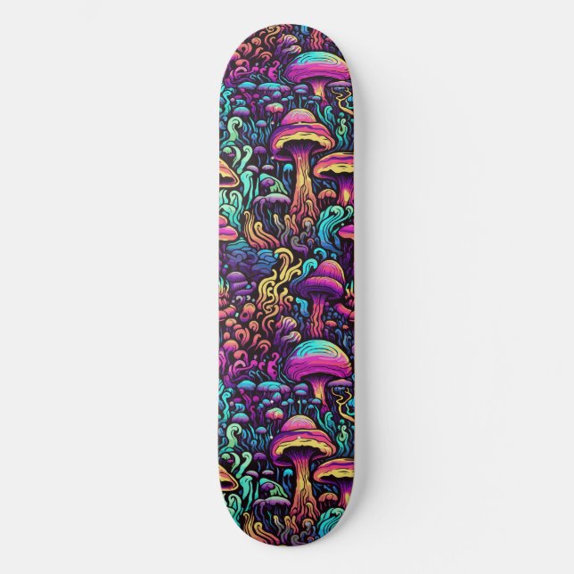 Skate Painéis de pintura de mushroom de trippy (Frente)