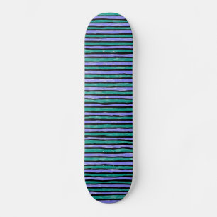 Skate Painéis, fitas pintadas, chalé e azul