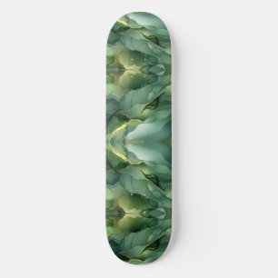 Skate Painéis verdes e Dourados
