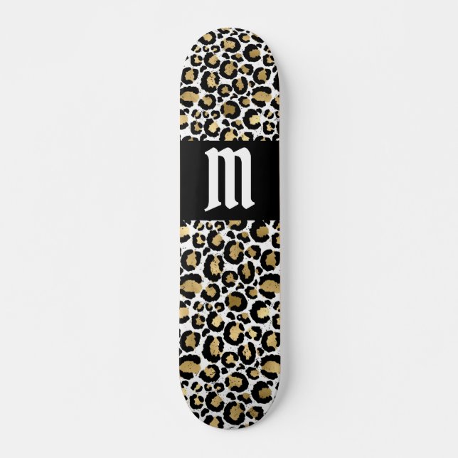 Skate Painel de Capa de Impressão Personalizado Leopard (Frente)