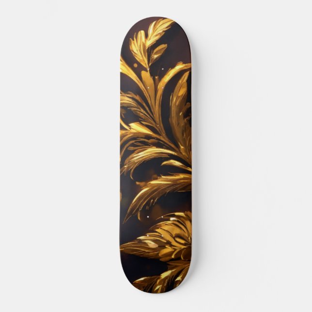 Skate Painel de Controle de Folha de ouro: Natureza Conh (Frente)